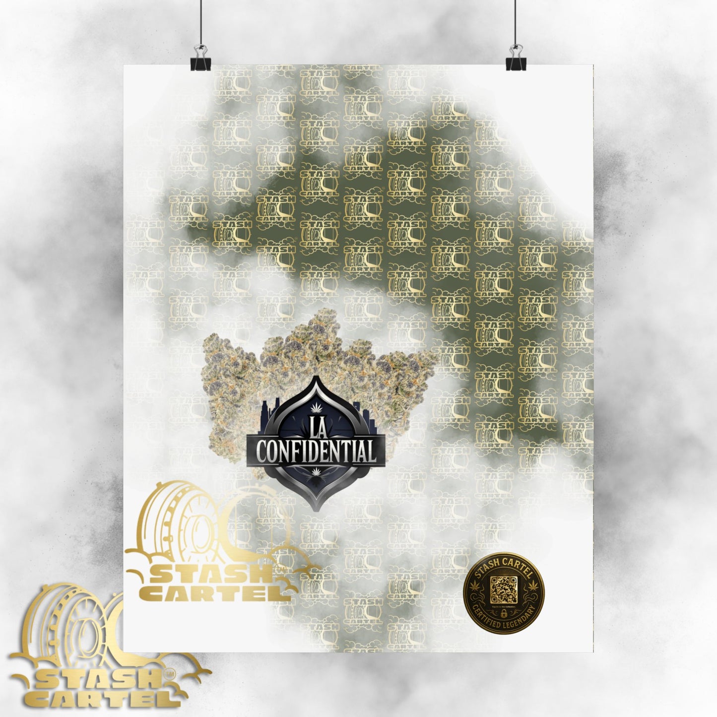 🌲 "LA Confidential" Old-School Kush Indica Poster