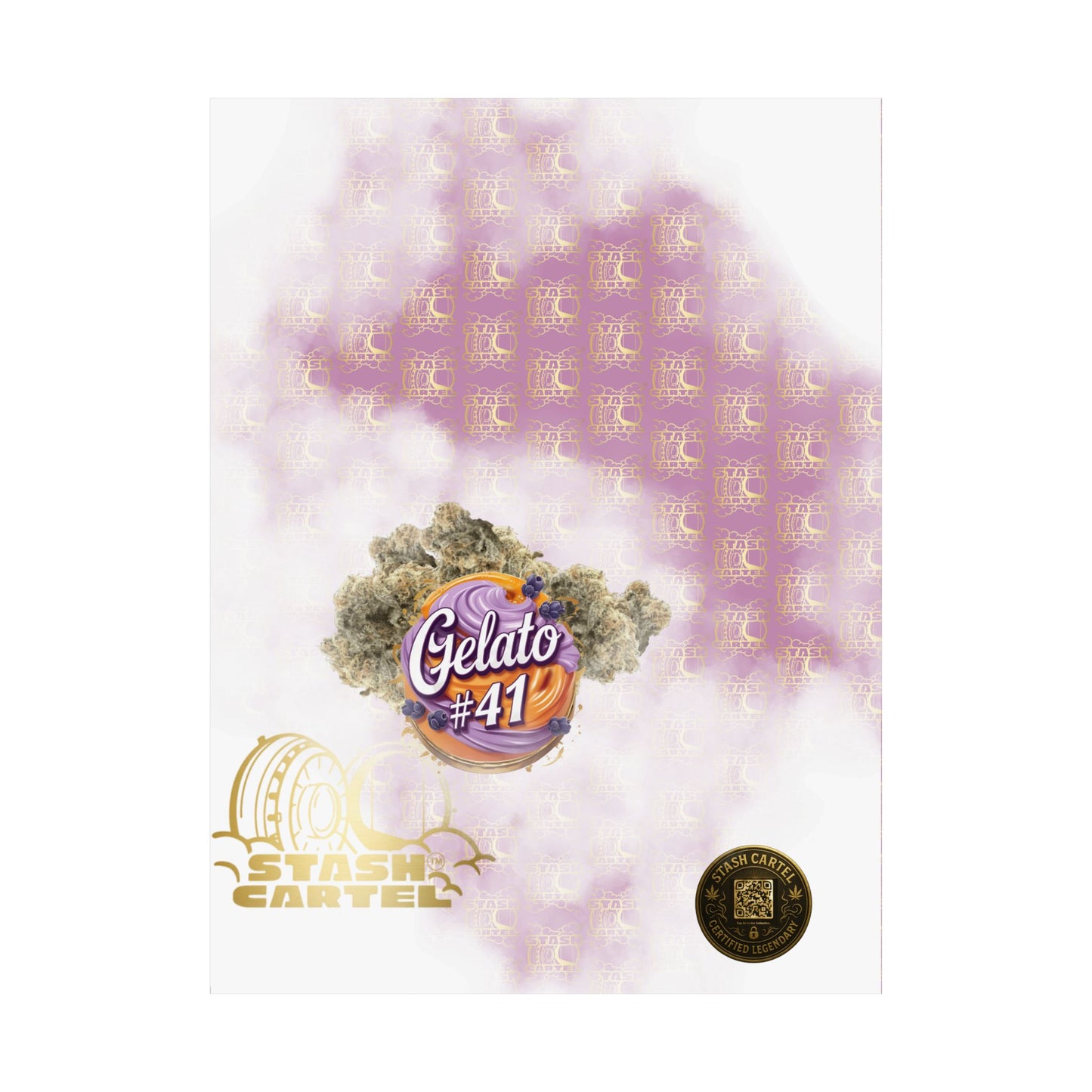 🍨👑 Gelato #41 Poster – Premium Hybrid Wall Art with Dessert Gas