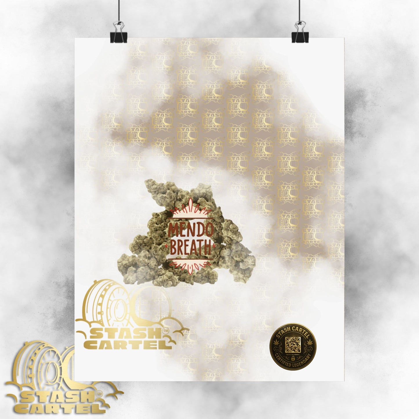 🌲💨 Mendo Breath Poster – Sweet Gas Wall Art with NorCal Indica Power
