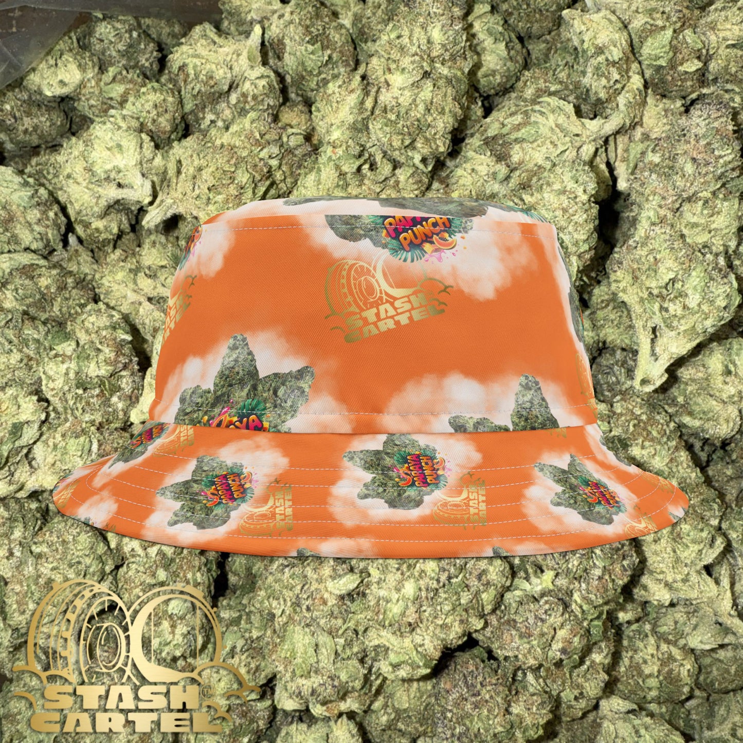 🍹 Papaya Punch Bucket Hat – Tropical Funk, Easy Flow