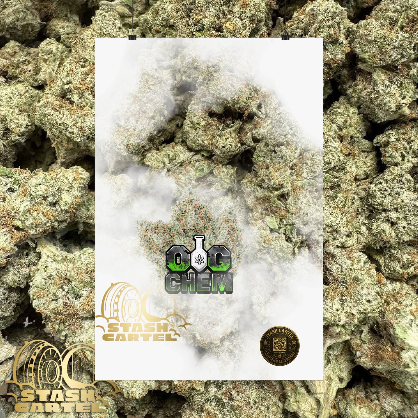 OG Chem Strain Poster – Loud Gas Cannabis Art for True Heads