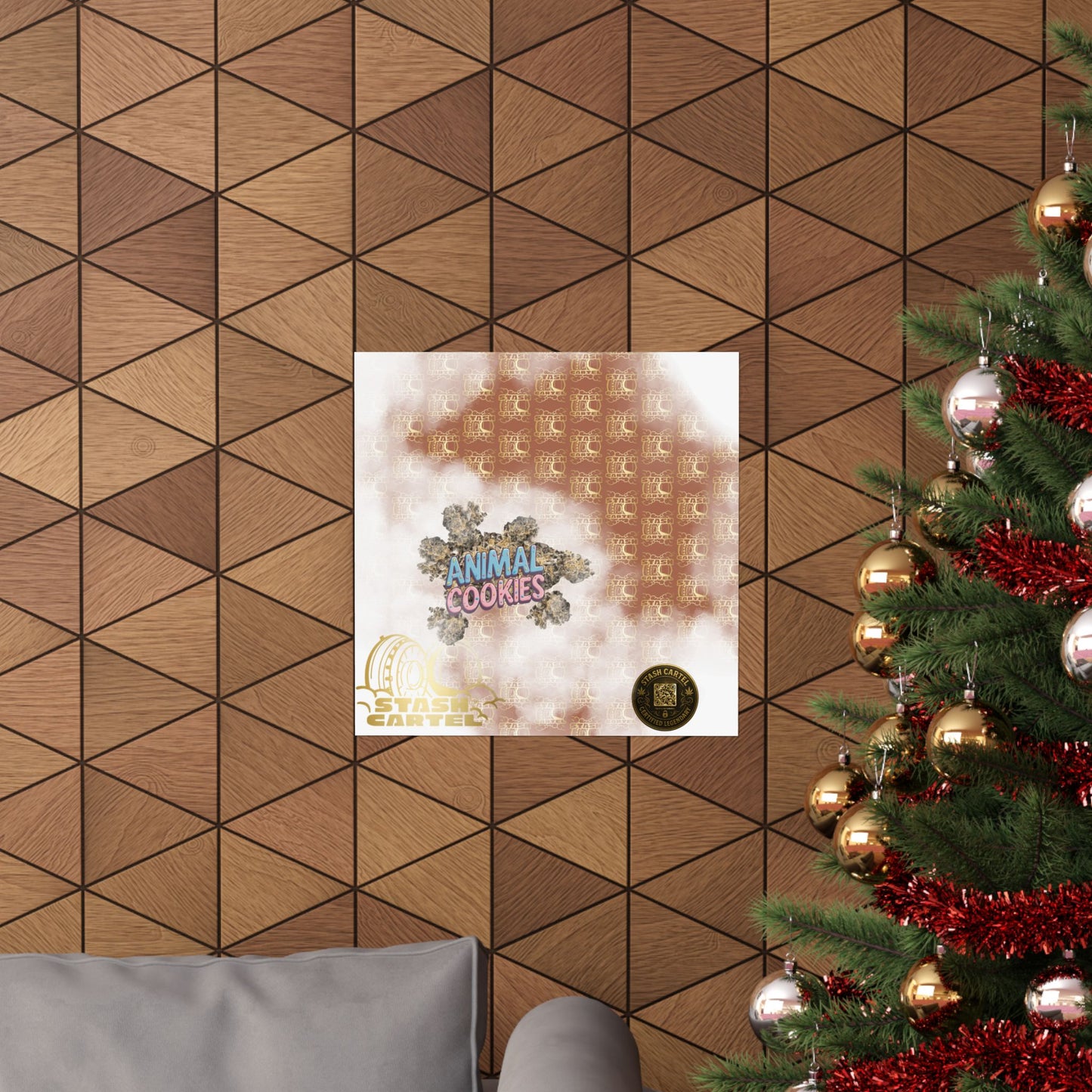 🍪🦁 Animal Cookies Poster – Dense Indica Hybrid with Dessert Sweetness & Sedative Power