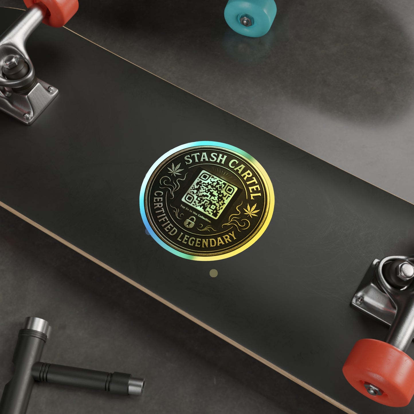 Stash Certified Legendary Seals — Holographic Die-Cut Stickers