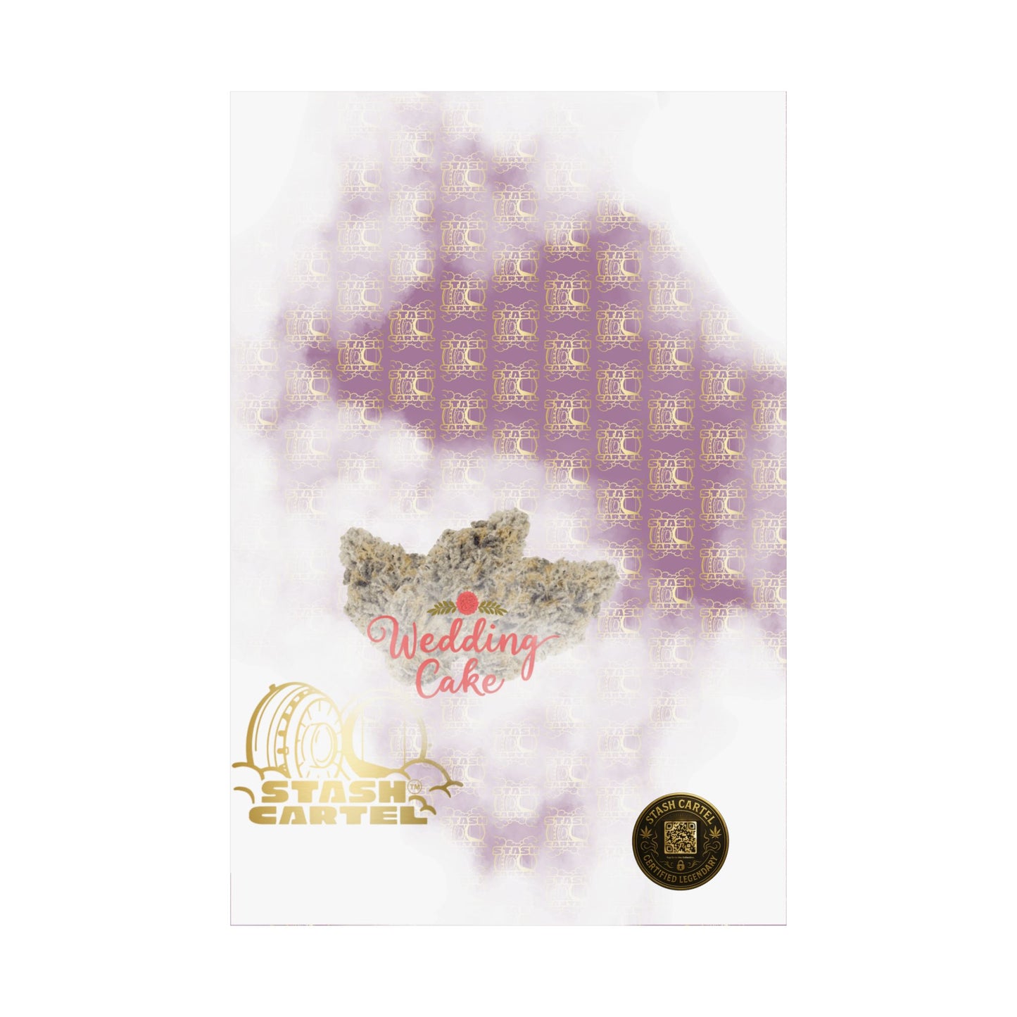 🎂 "Wedding Cake" Dessert Indica-Hybrid Poster