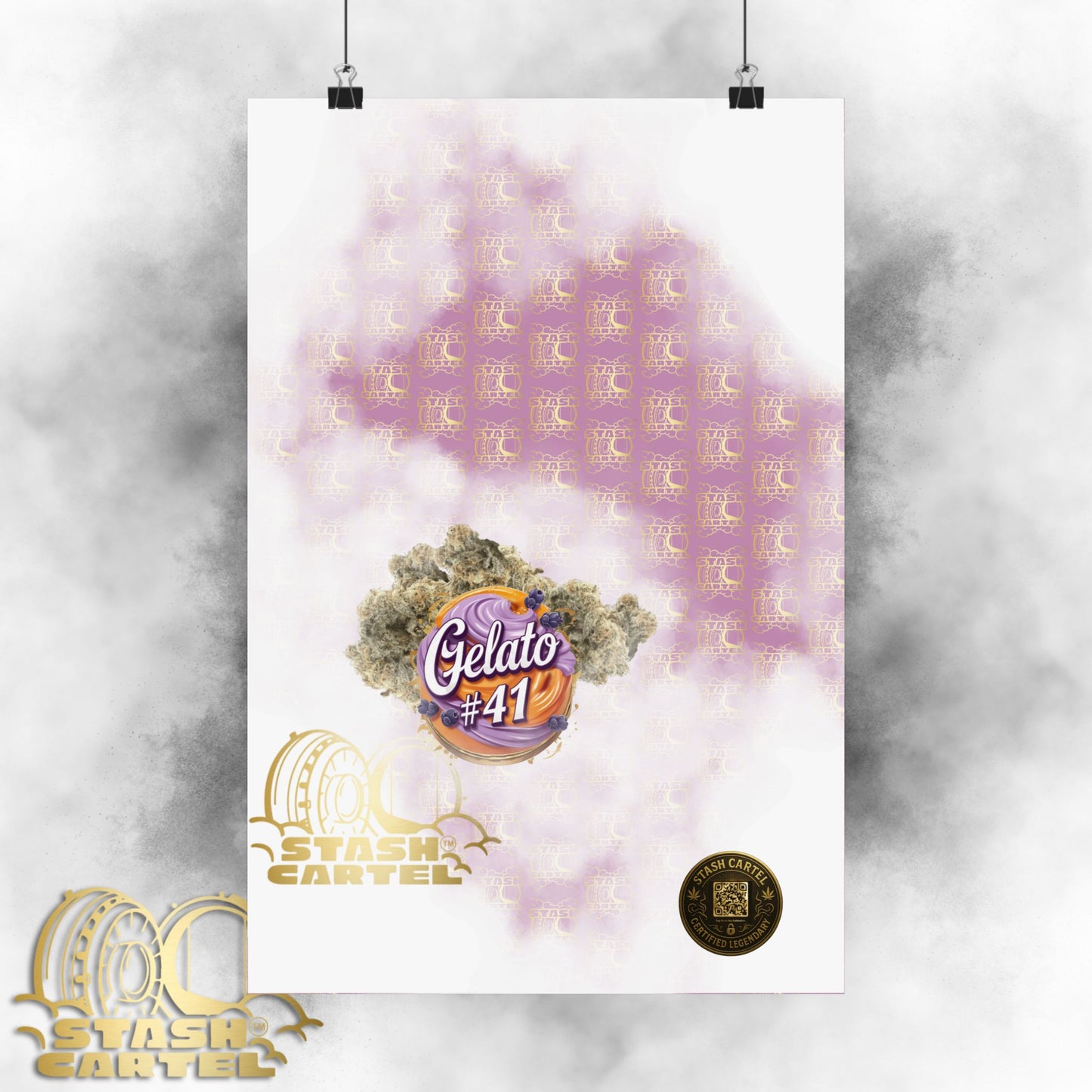 🍨👑 Gelato #41 Poster – Premium Hybrid Wall Art with Dessert Gas