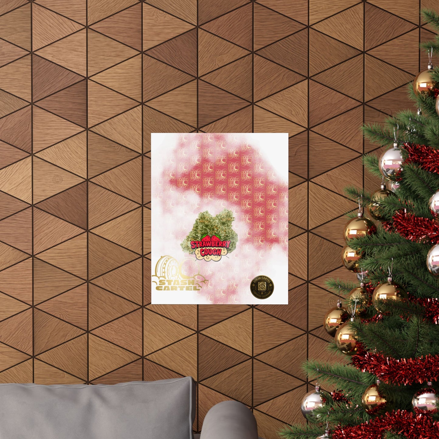 🍓 "Strawberry Cough" Skunky Sativa Poster