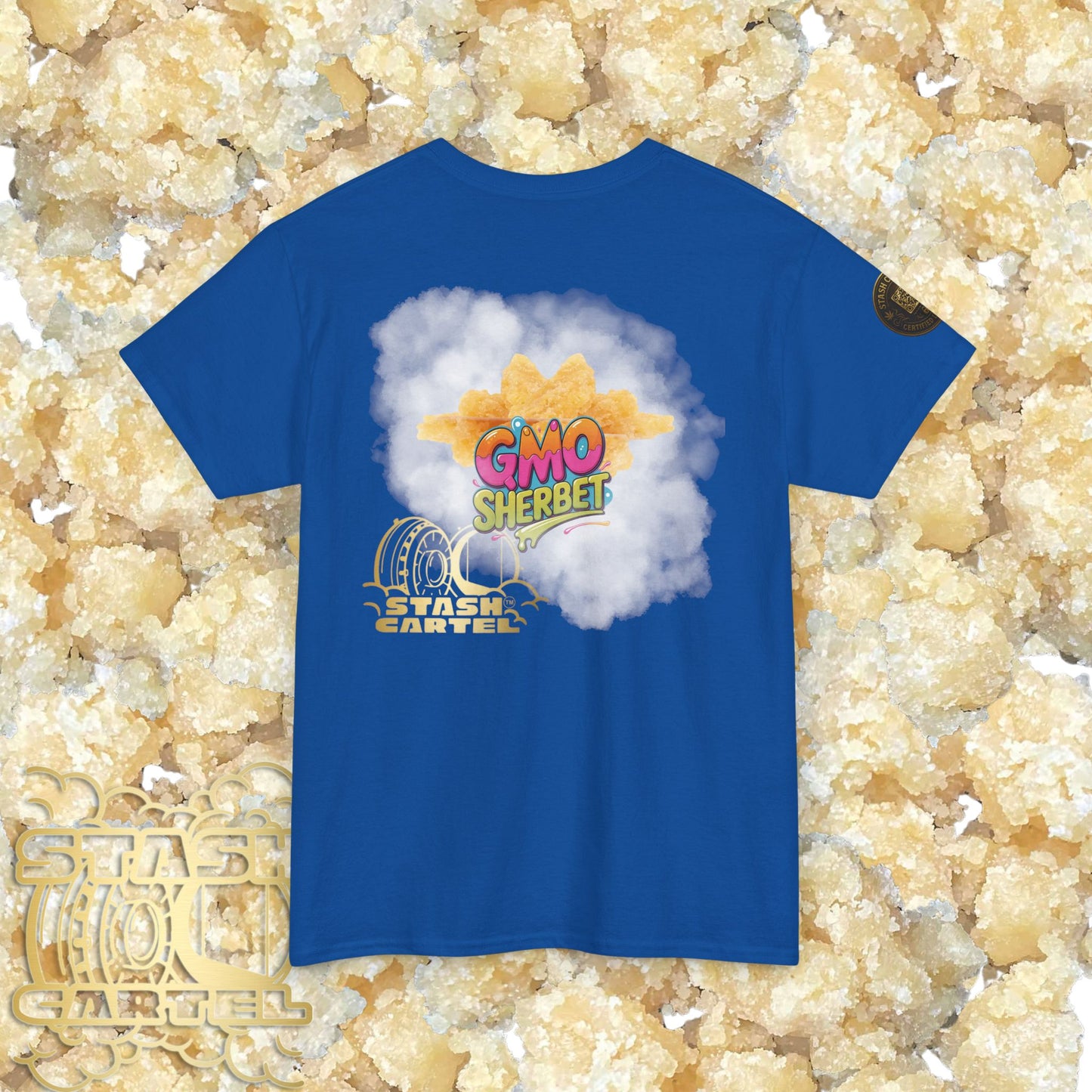 GMO Sherbet Sugar Wax Tee – Full Spectrum Drip, Loud & Creamy Unisex Heavy Cotton Tee
