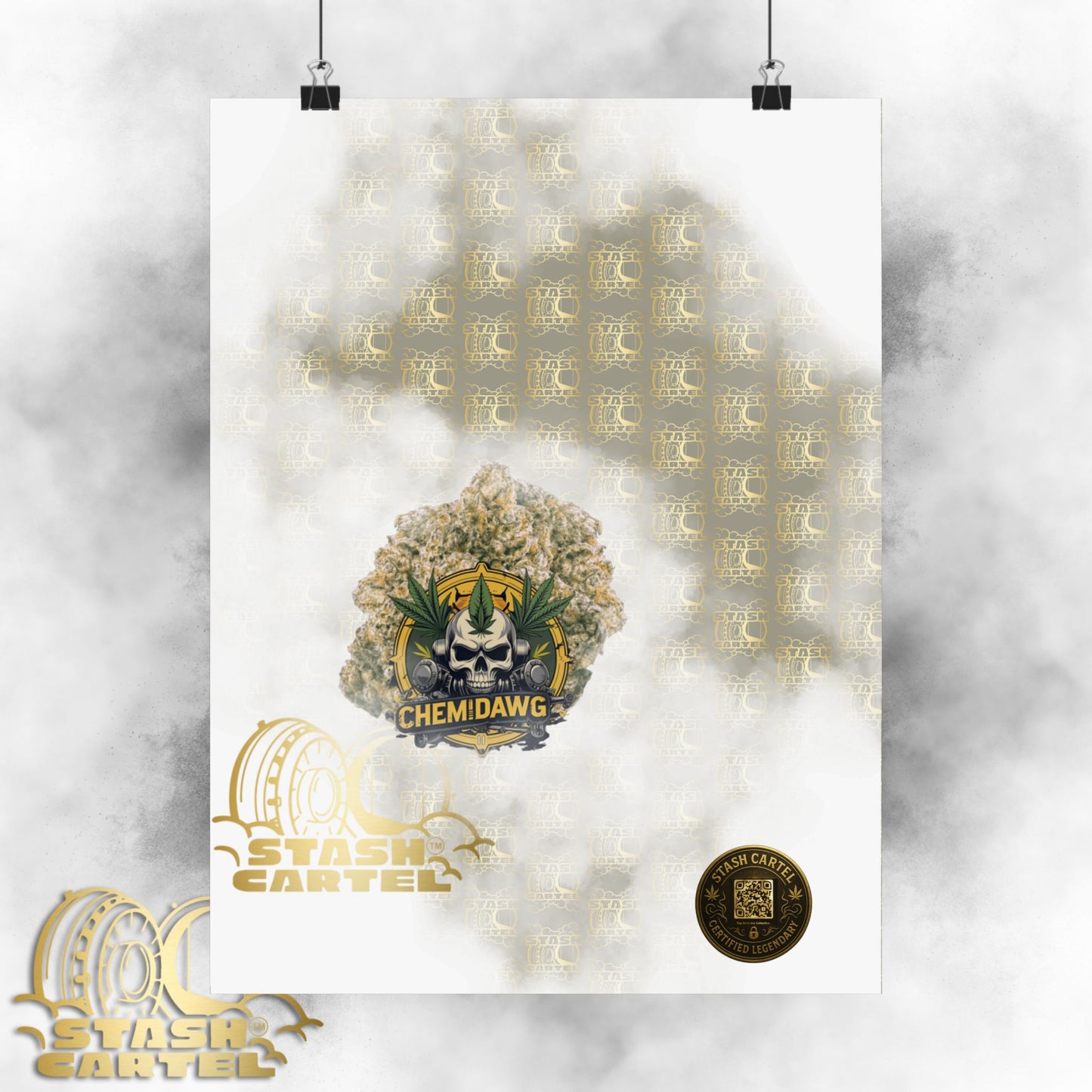 🧪⛽ Chemdawg Poster – Classic Gas Strain Wall Art with Heavy Hybrid Energy