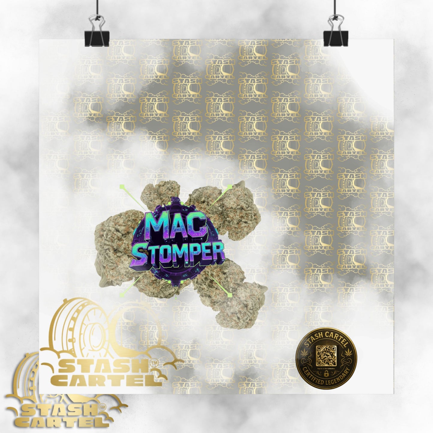 👟🪐 MAC Stomper Poster – Potent Hybrid with Creamy Gas & Cosmic Body High