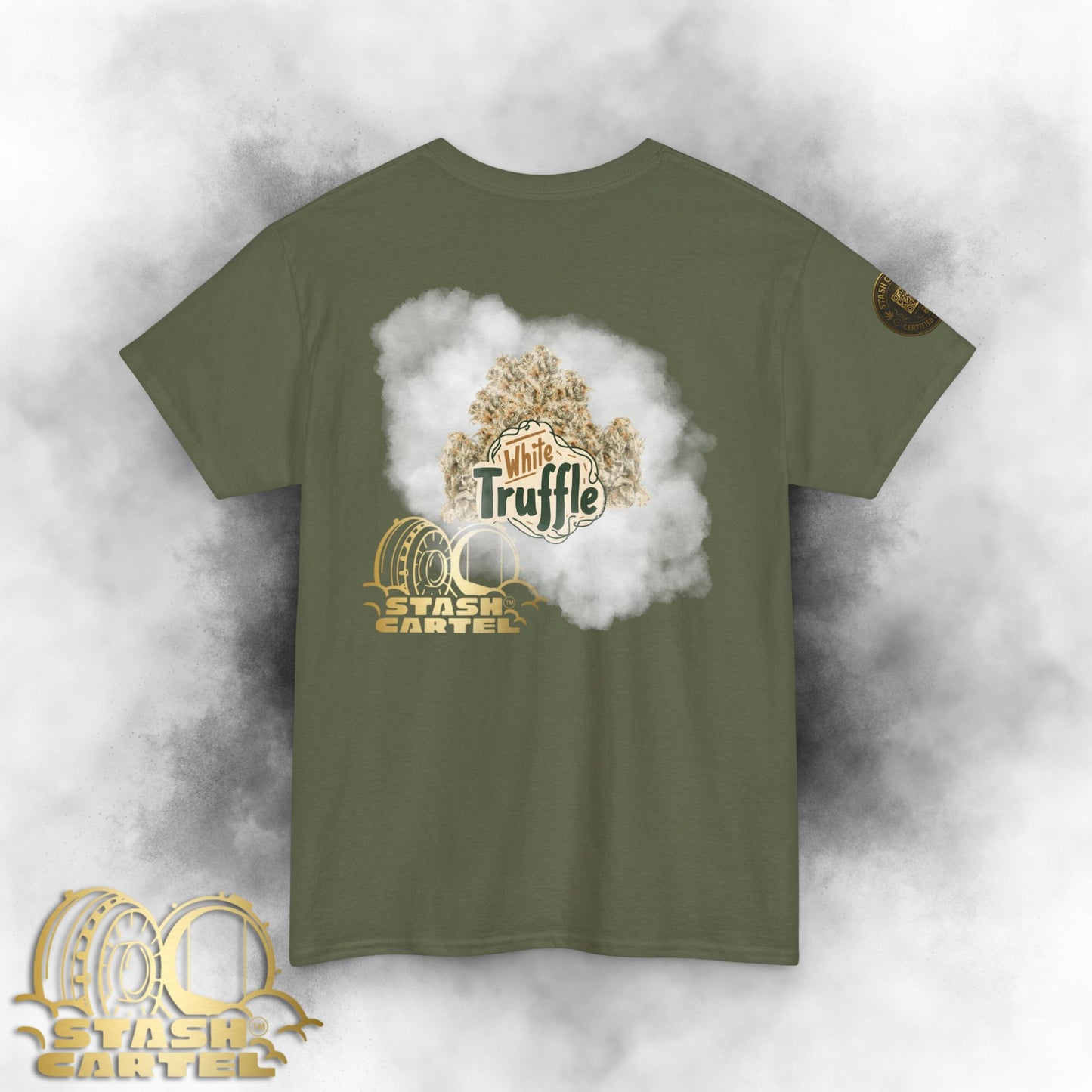 White Truffle Tee – Funky Gas Luxury Unisex Cotton Tee