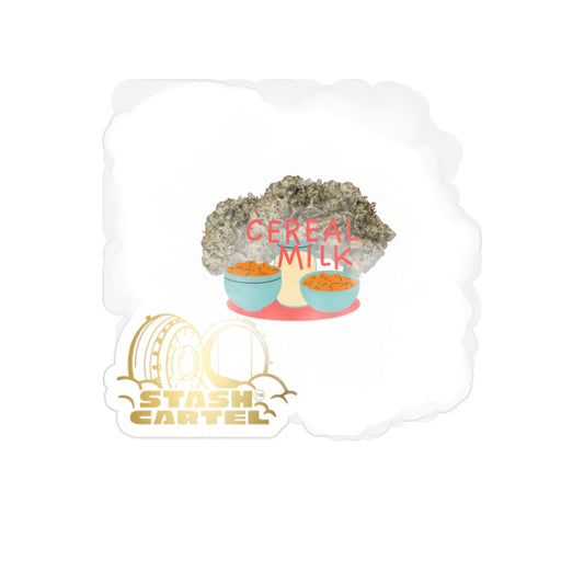 Cereal Milk Transparent Outdoor Sticker – Weed Culture Design