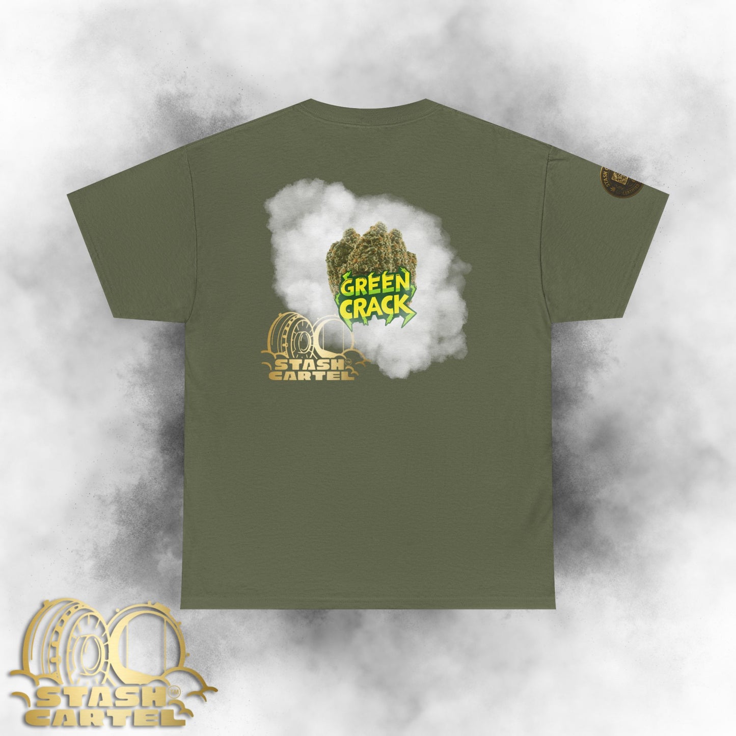 Green Crack Tee – Electric Citrus Wake-Up Unisex Heavy Cotton Tee