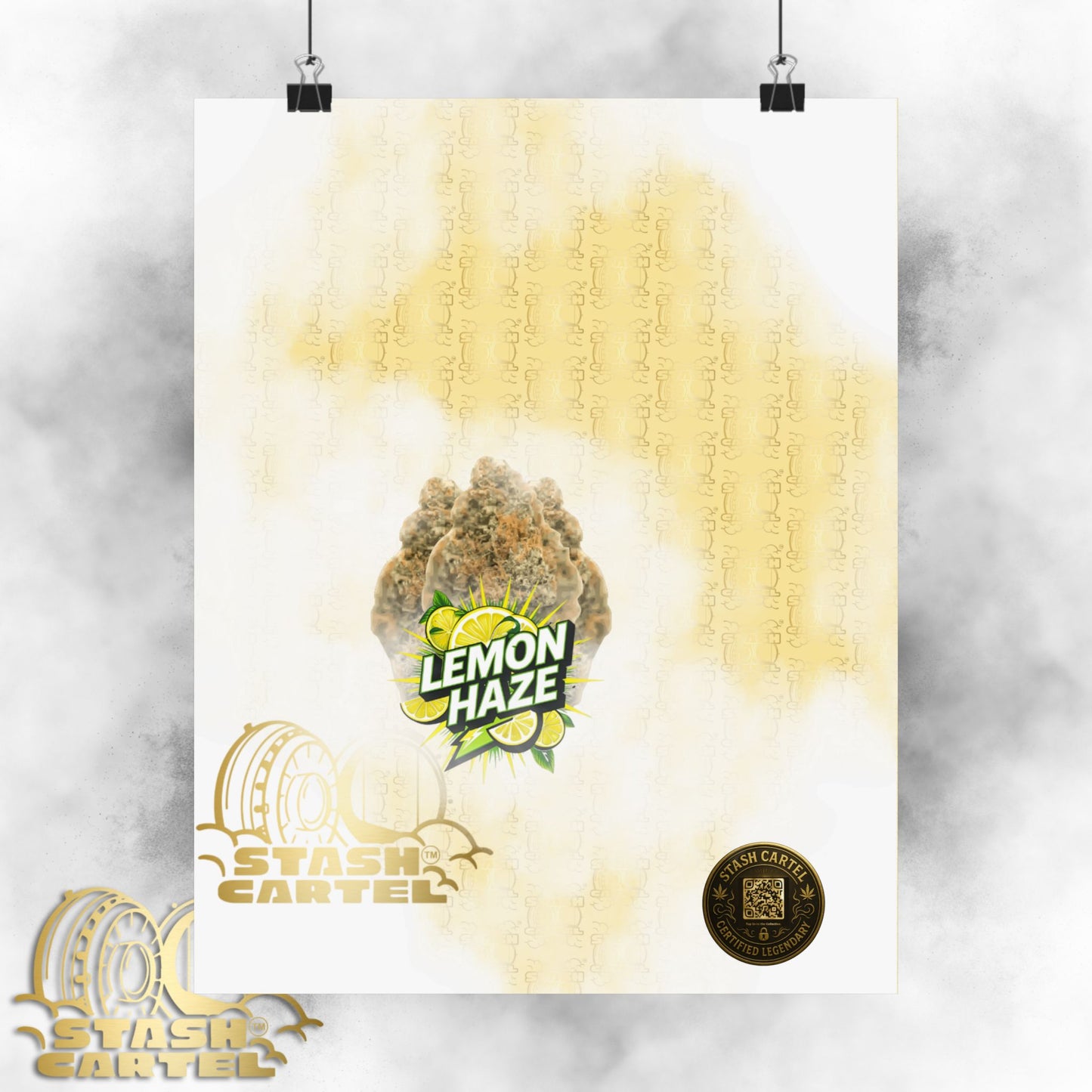 ☀️🍋 Lemon Haze Poster – Bright Citrus Sativa Poster for Focus & Clarity