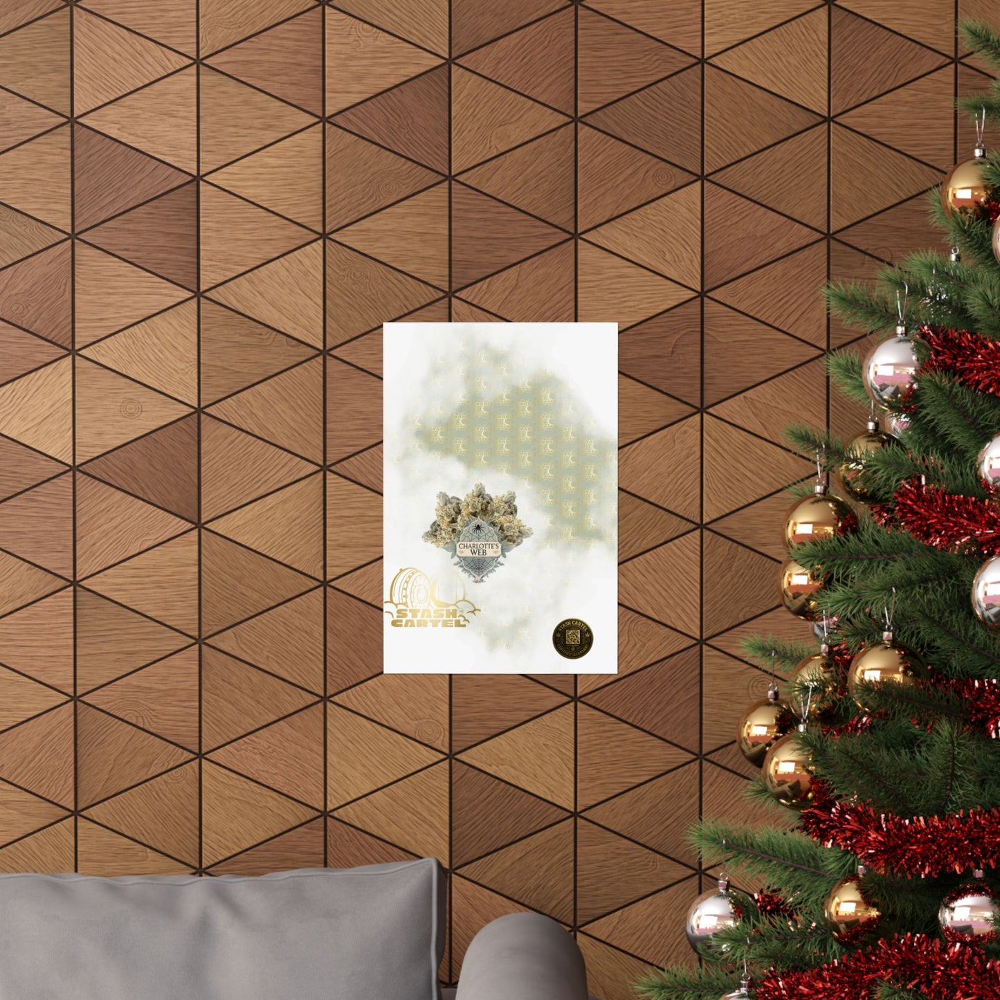 🕸️🌱 Charlotte’s Web Poster – High-CBD Wellness Wall Art with Purpose