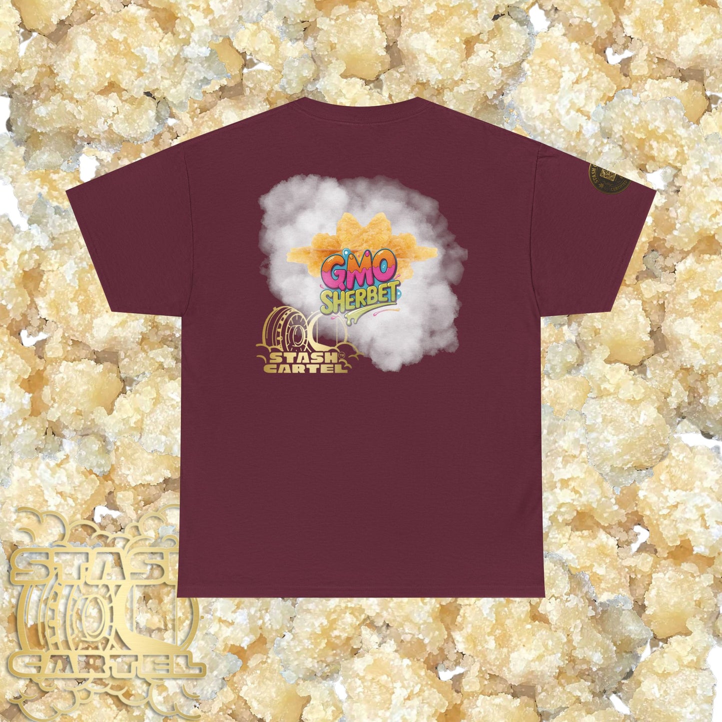 GMO Sherbet Sugar Wax Tee – Full Spectrum Drip, Loud & Creamy Unisex Heavy Cotton Tee