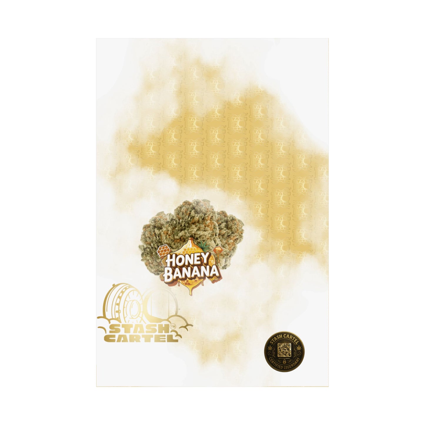 🍌🍯 "Honey Banana" Indica-Hybrid Poster – Sweet Funk & Chill Drip