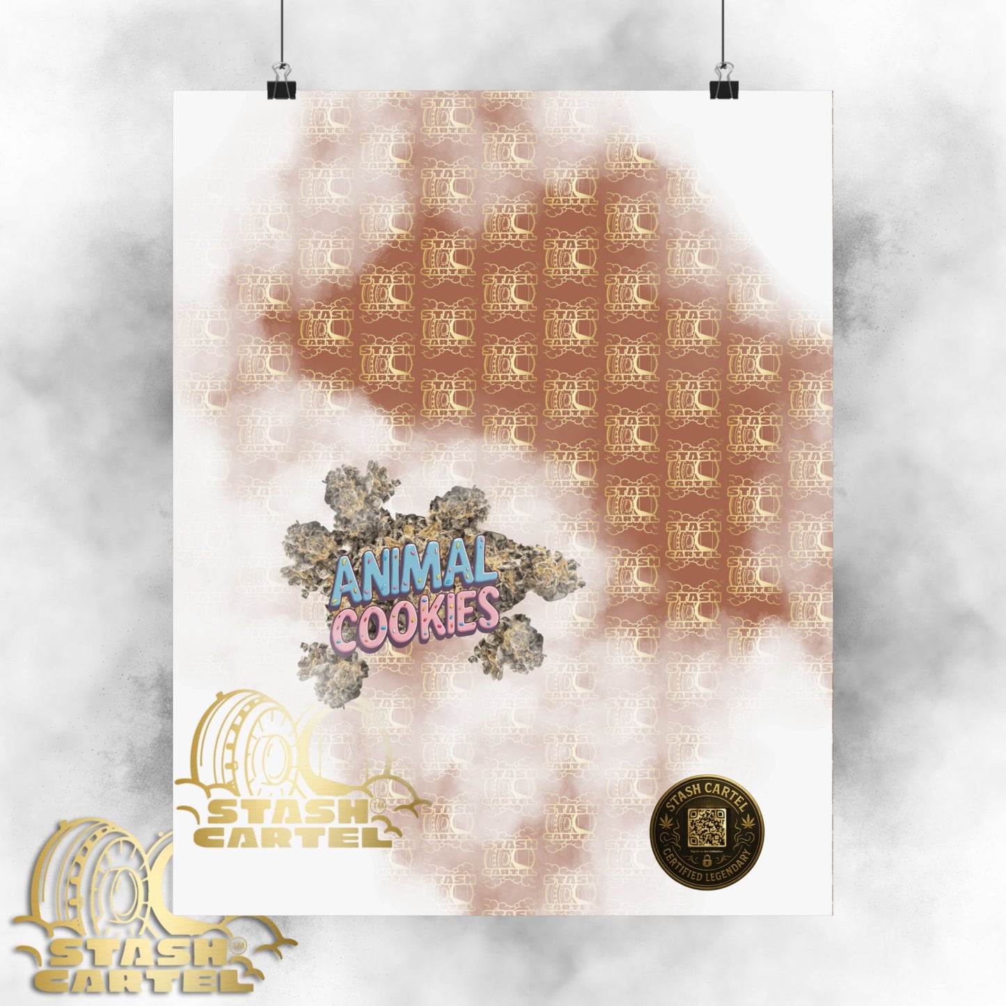 🍪🦁 Animal Cookies Poster – Dense Indica Hybrid with Dessert Sweetness & Sedative Power