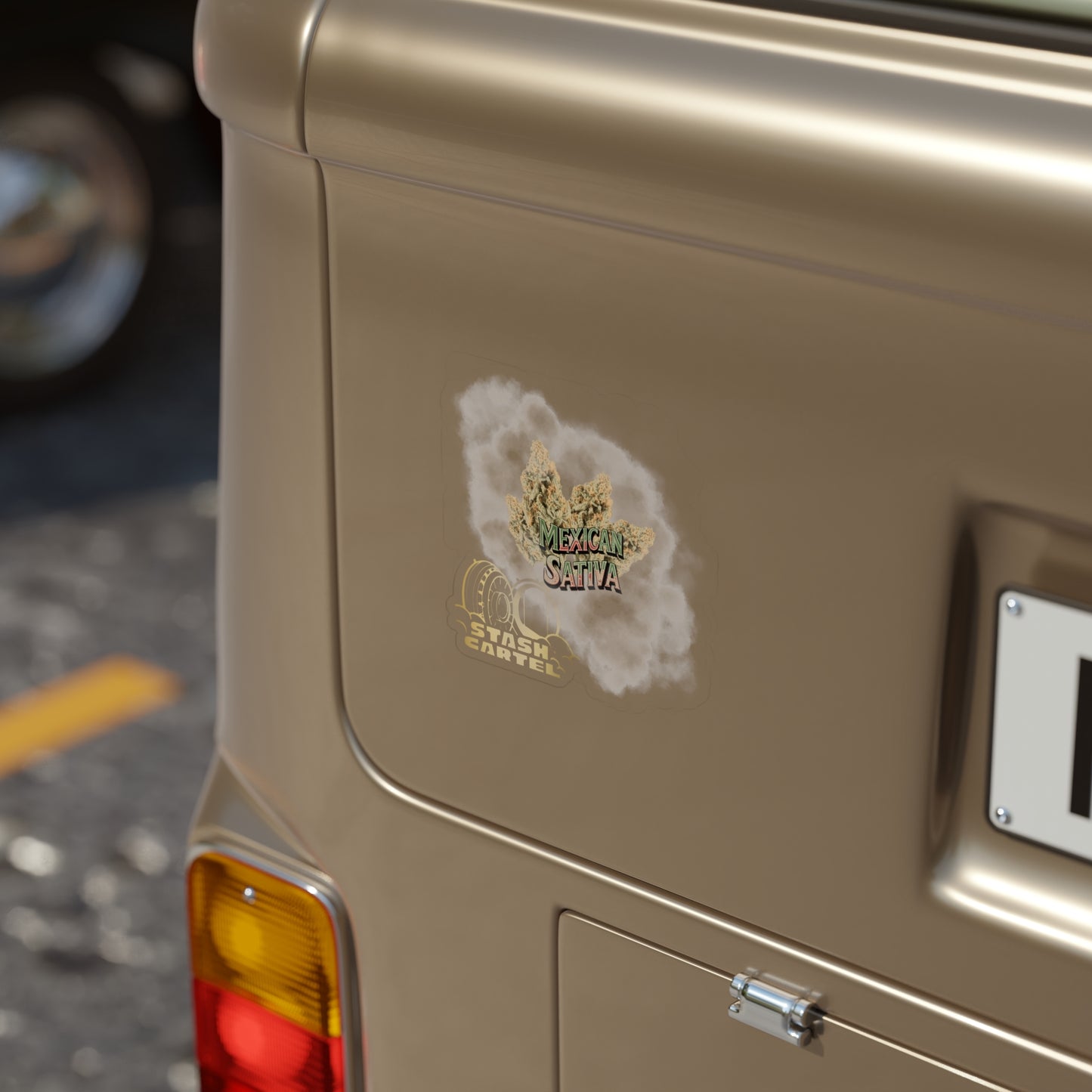 Mexican Sativa Transparent Outdoor Sticker – Cannabis Lifestyle Art