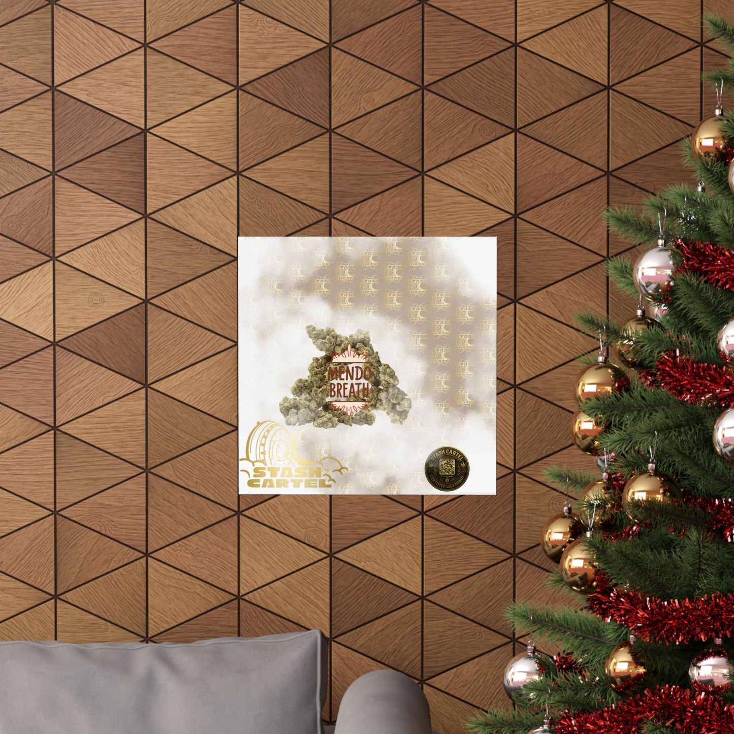 🌲💨 Mendo Breath Poster – Sweet Gas Wall Art with NorCal Indica Power