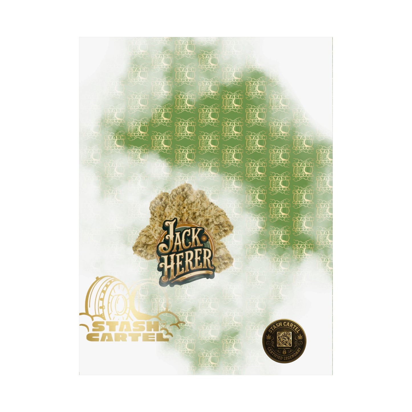 📖 "Jack Herer" Activist Sativa Energy Poster – Legacy Cannabis Art in Dank Green