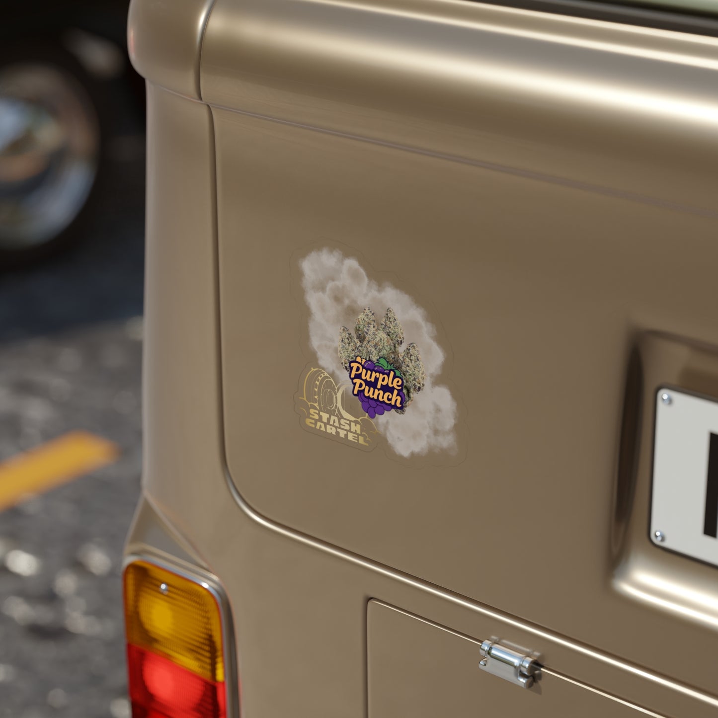 Purple Punch Transparent Outdoor Sticker – Cannabis Culture Collectible