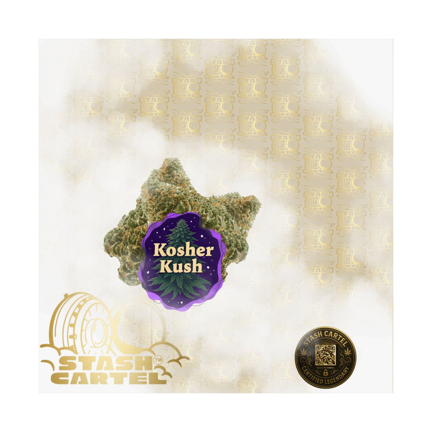 ✡️🌿 Kosher Kush Poster – Sacred Indica Poster with Award-Winning Gas