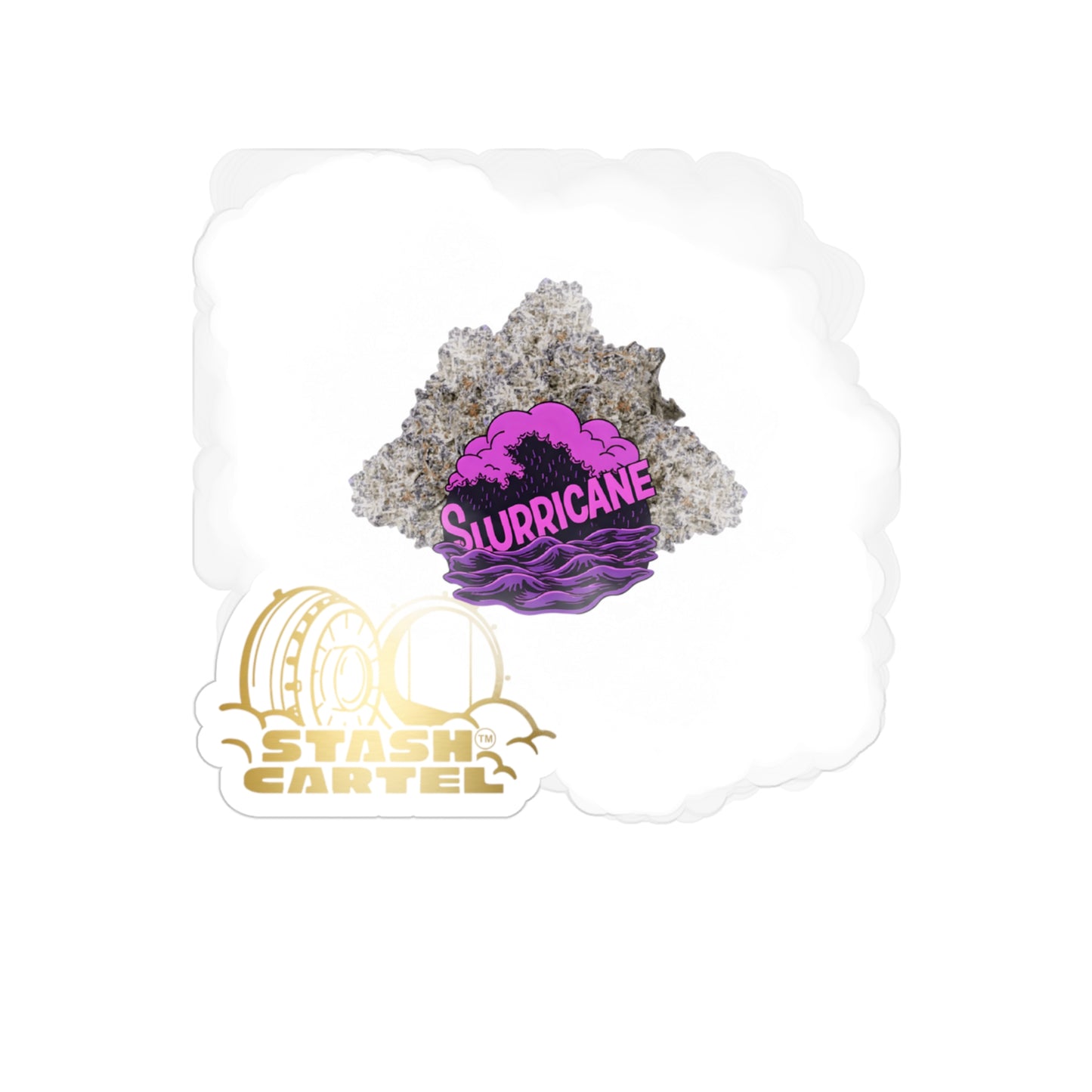 Sluricane Transparent Outdoor Sticker – Weed Culture Collectible