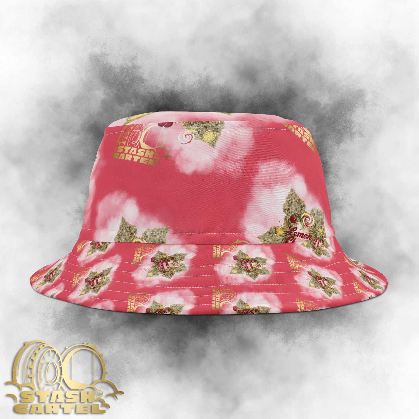 Lemon Cherry Gelato Bucket Hat – Drippy Dessert with Exotic Appeal