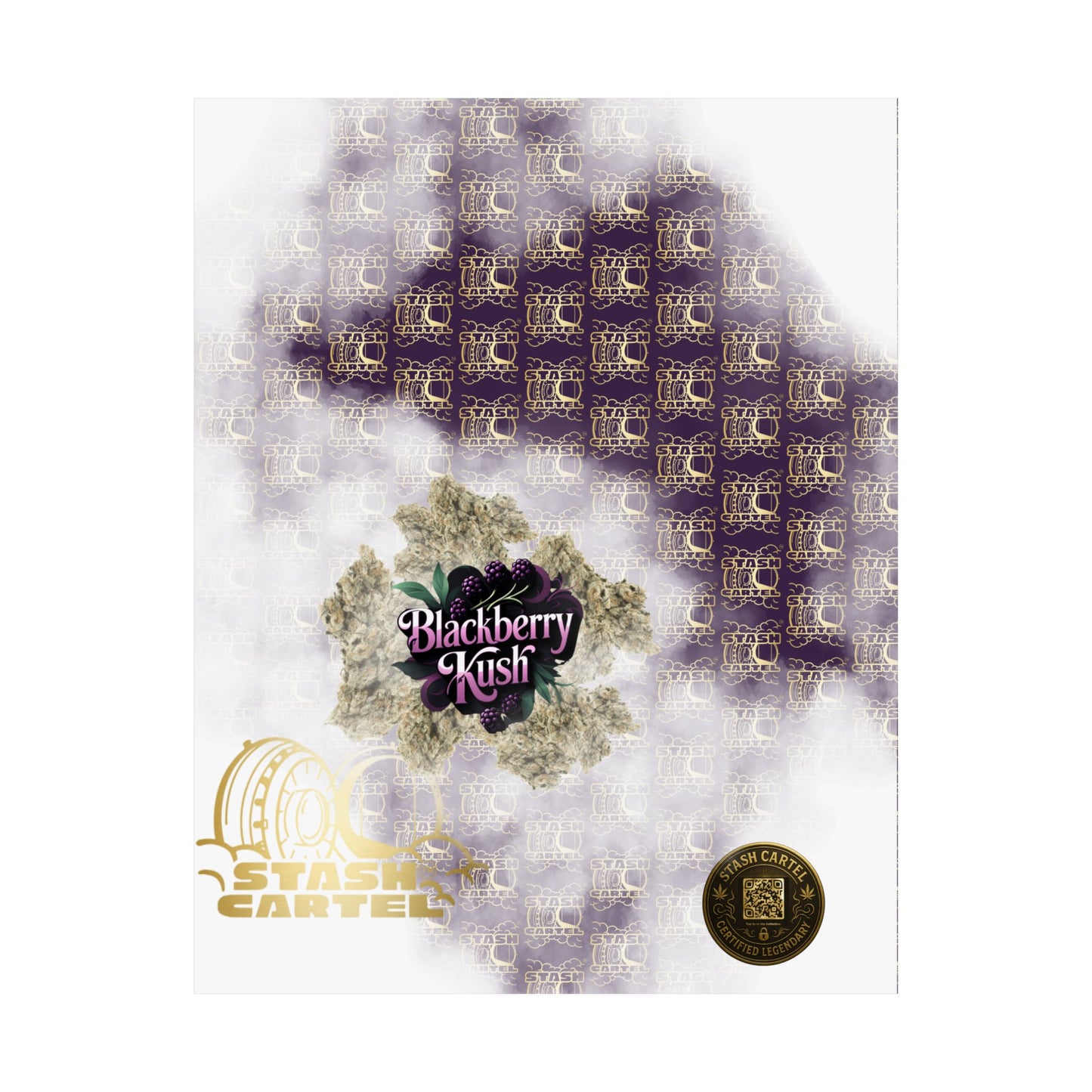 🫐 "Blackberry Kush" Midnight Indica Poster