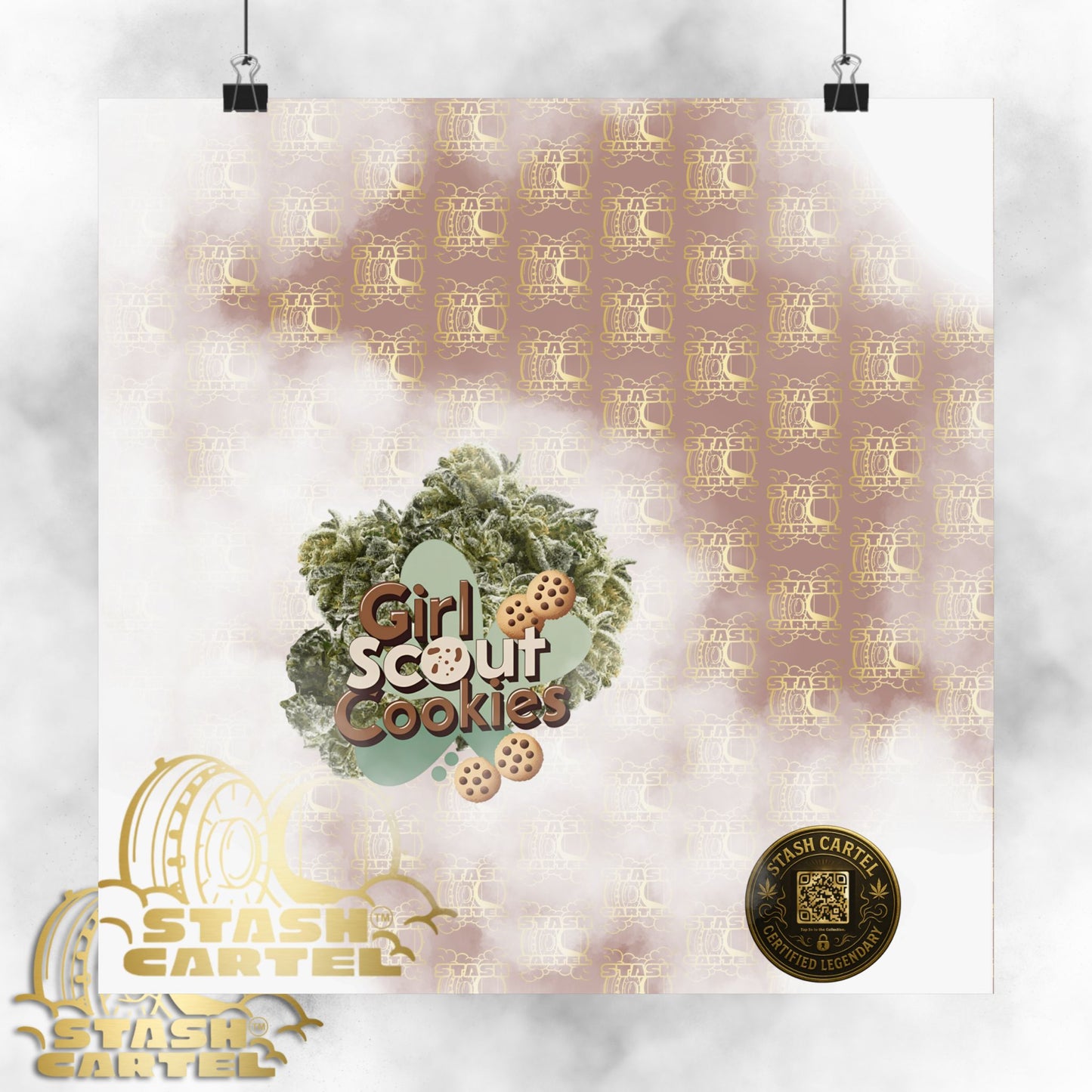 Girl Scout Cookies Legendary Hybrid Poster Art – Sweet & Loud Cannabis Decor
