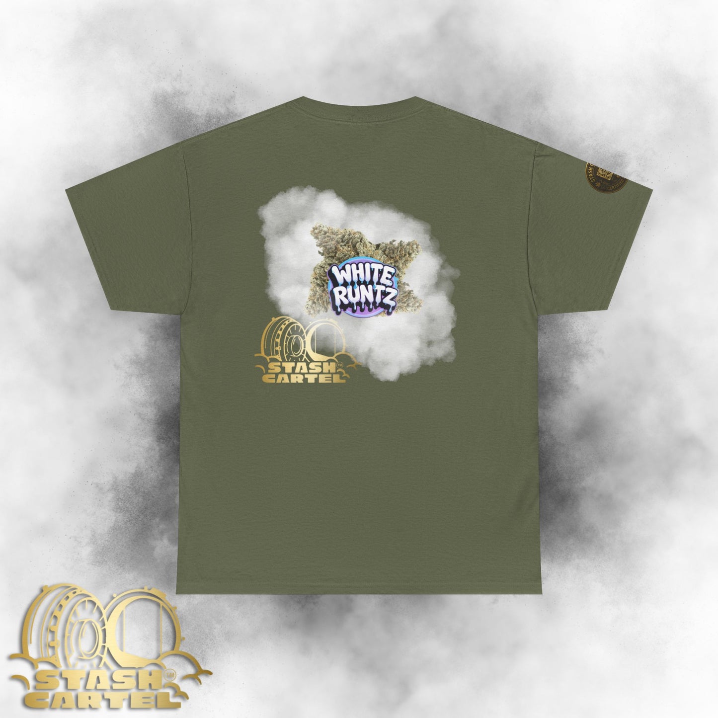 White Runtz Tee – Candy-Coated Gas King Unisex Cotton Tee