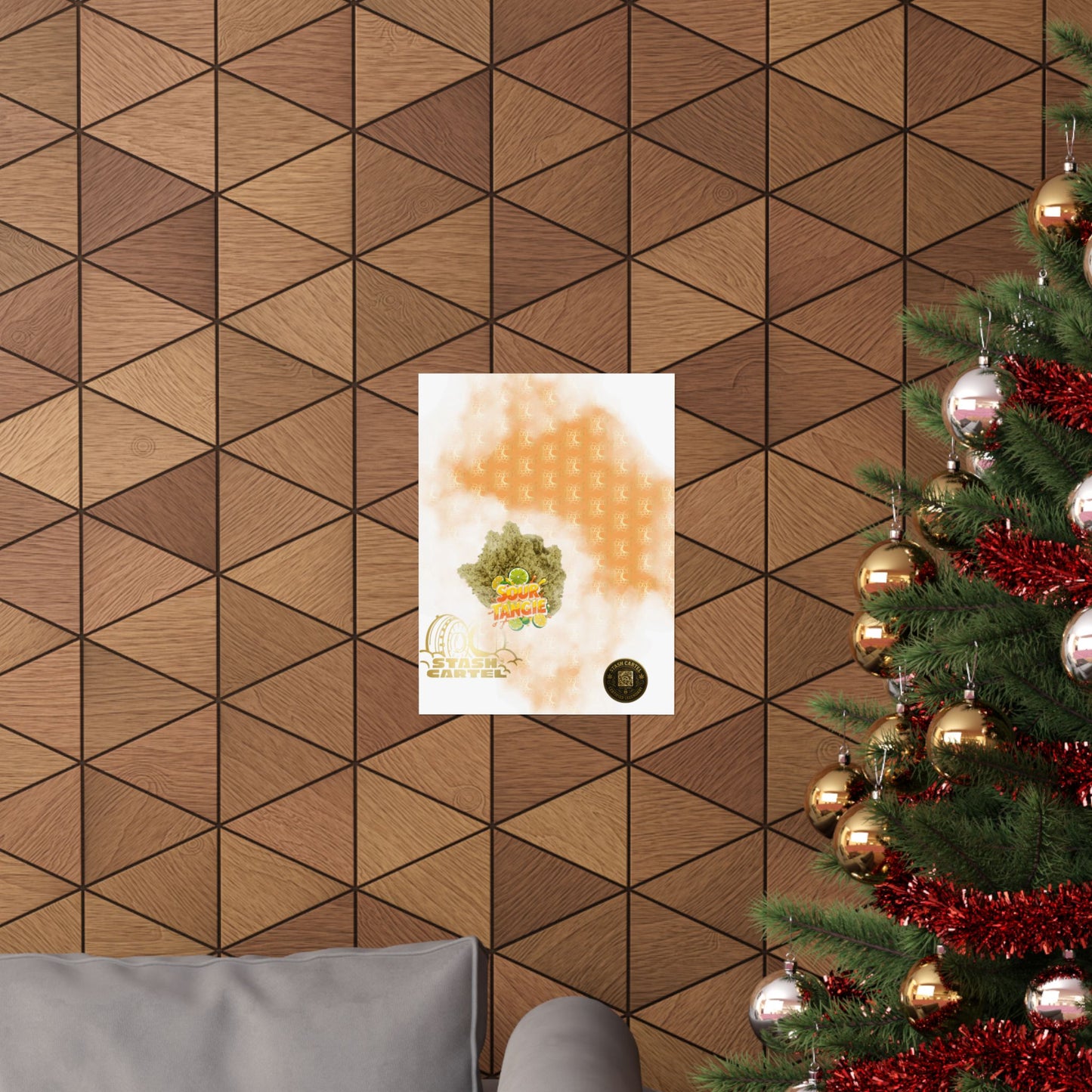 🍊⚡ Sour Tangie Poster – Citrus-Forward Sativa Poster with Diesel Drive