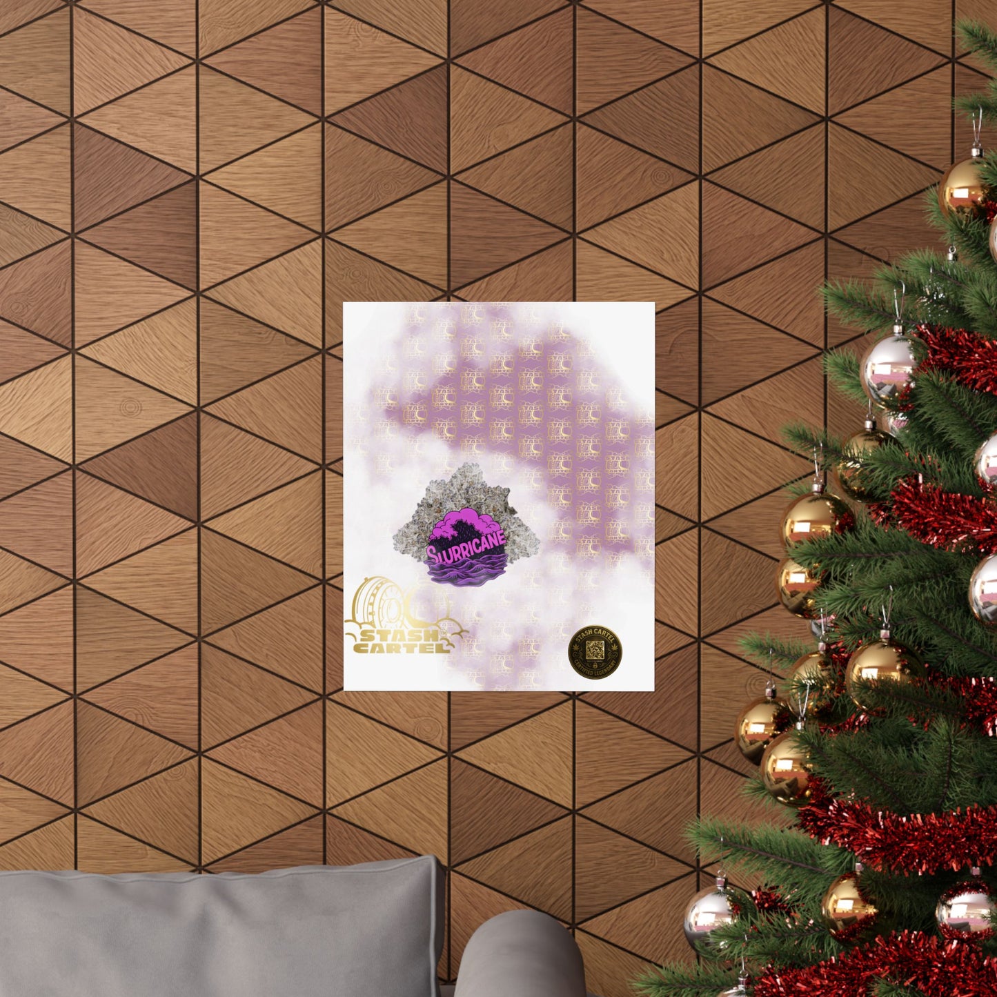 🌪️💜 Slurricane Poster – Indica Power Poster with Creamy Grape Terps