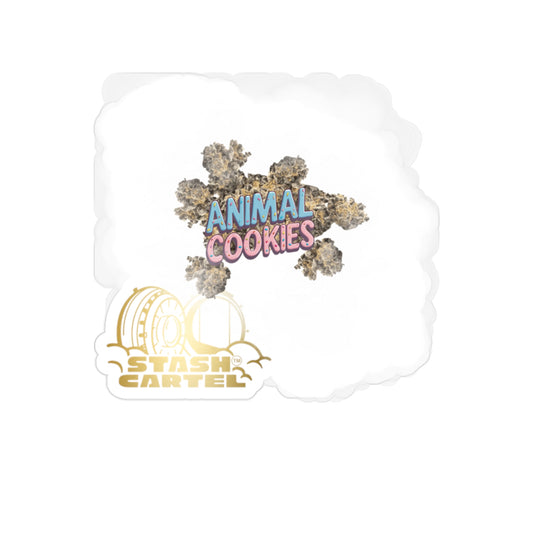 Animal Cookies Transparent Outdoor Sticker – Cannabis Culture Art