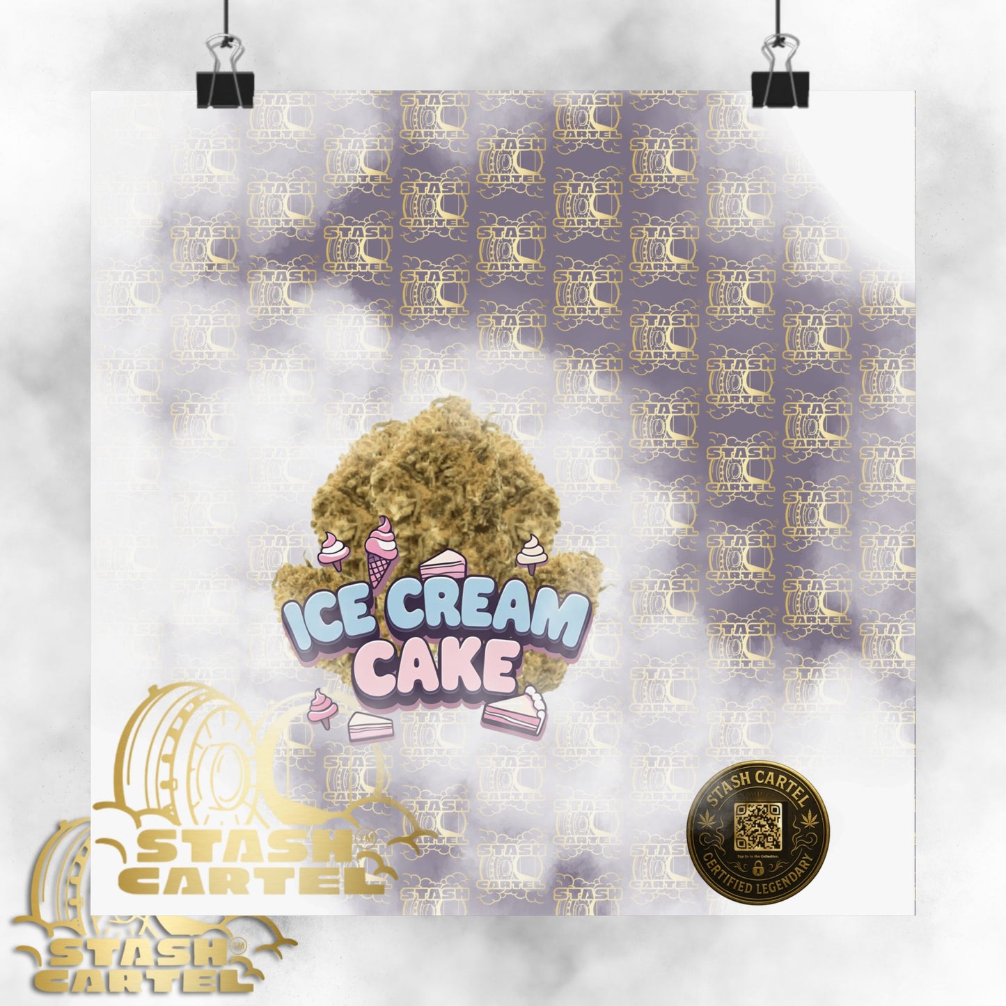 🍦 "Ice Cream Cake" Sedating Indica Dessert Poster
