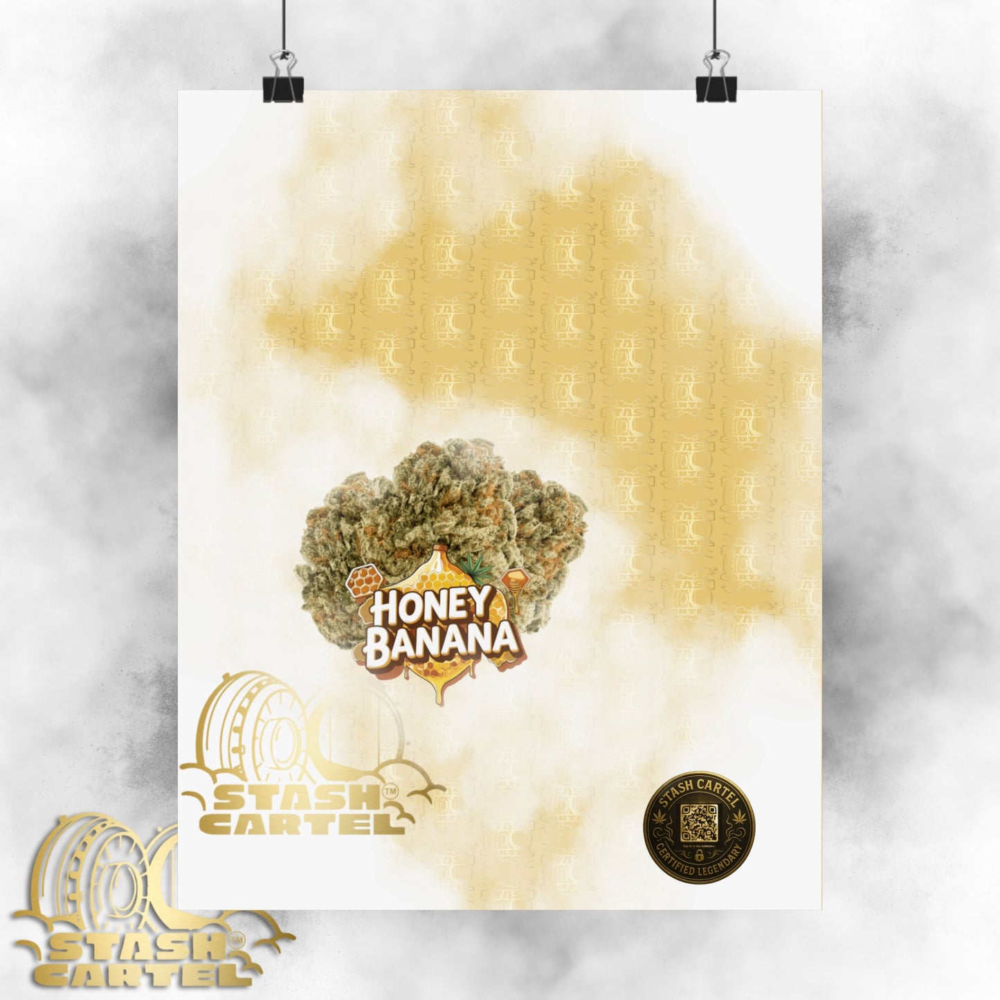 🍌🍯 "Honey Banana" Indica-Hybrid Poster – Sweet Funk & Chill Drip