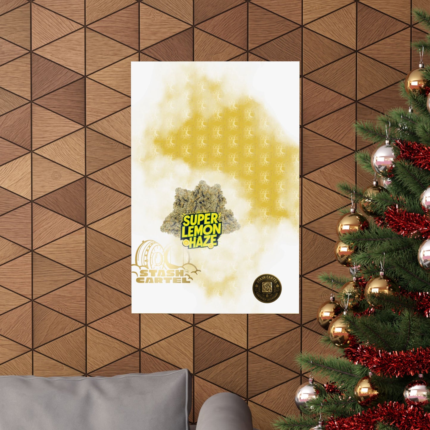 🍋 "Super Lemon Haze" Electric Citrus Sativa Poster