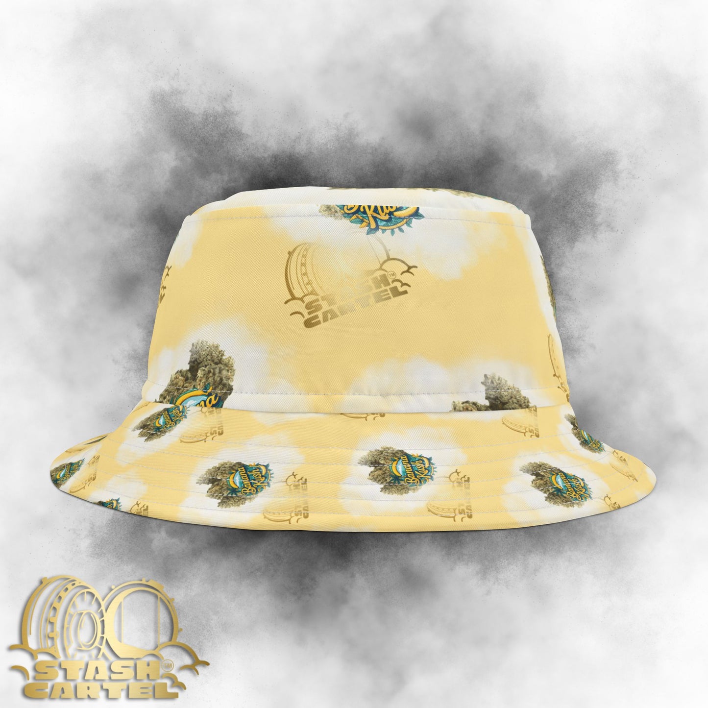 Banana Kush Bucket Hat – Creamy Drip with Sunset Vibes