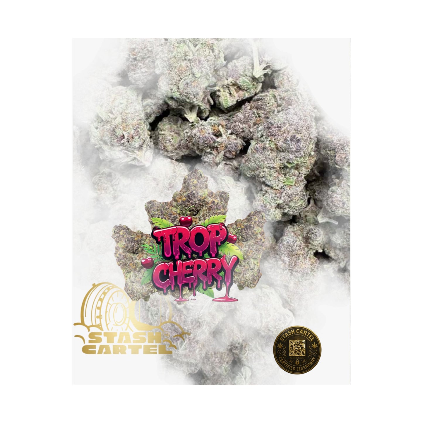🍒⚡ Trop Cherry Poster – Sativa Poster for Sweet Energy & Focus