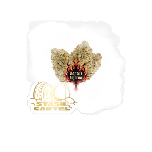 Dante's Inferno Transparent Outdoor Sticker – Cannabis Culture Merch