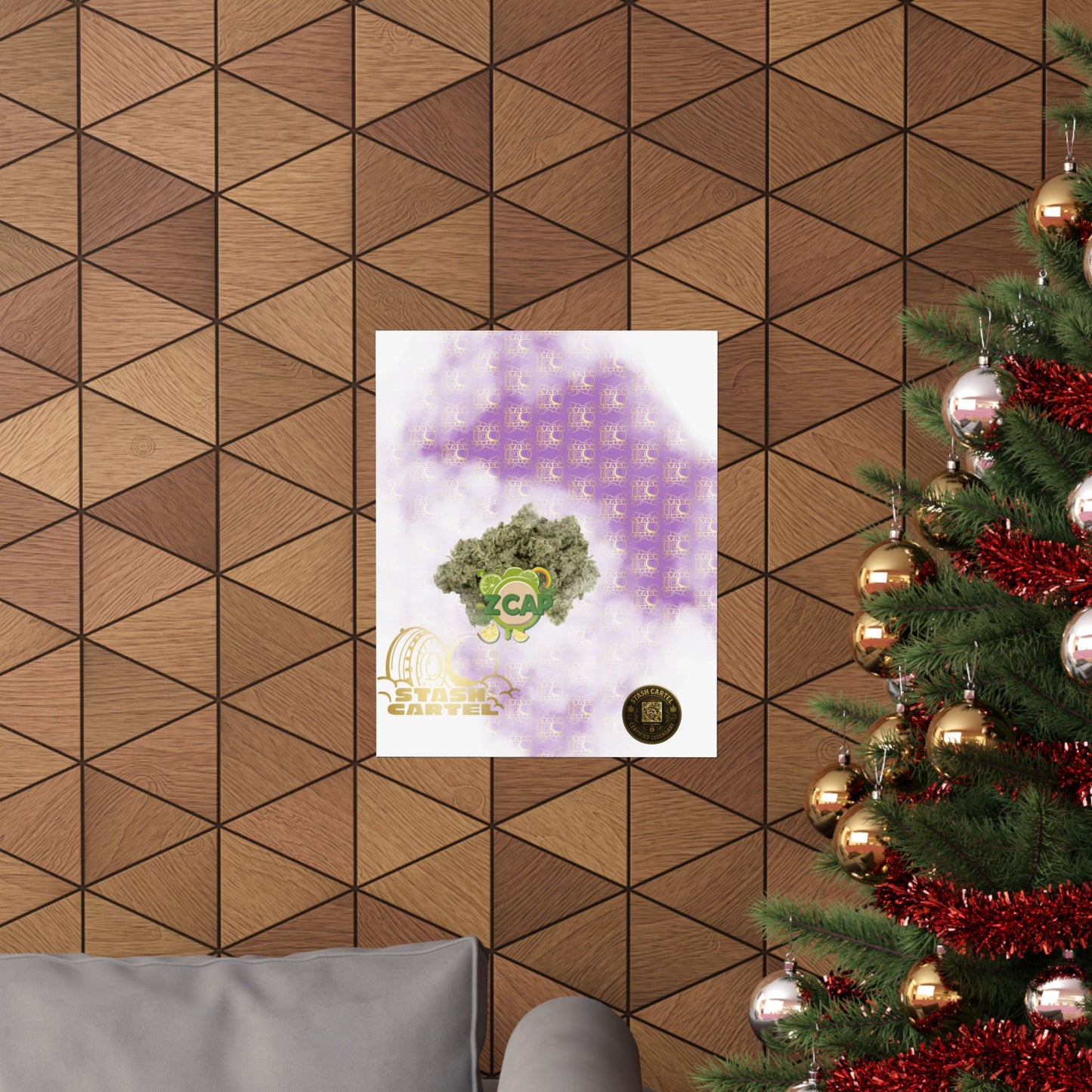 🧢🍬 Z Cap Poster – Designer Zkittlez Hybrid Wall Poster with Drippy Terps