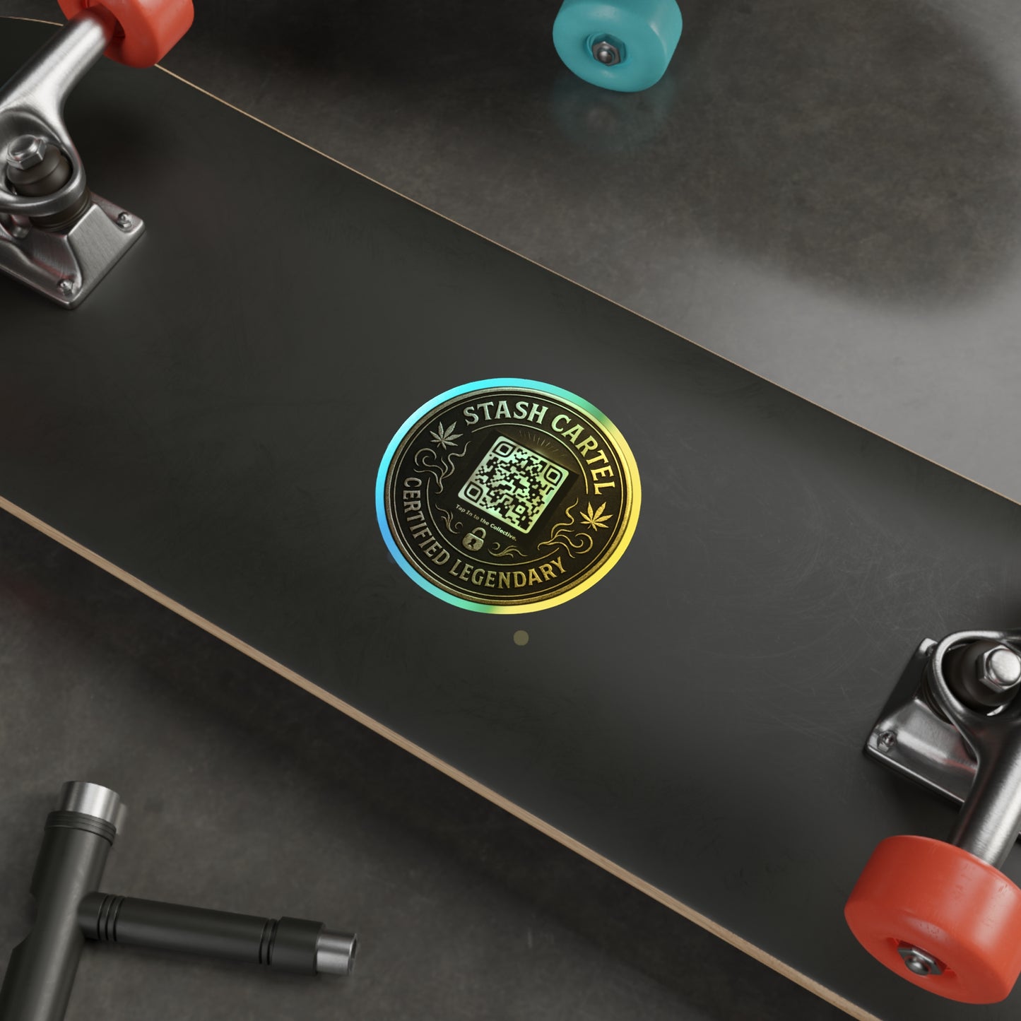 Stash Certified Legendary Seals — Holographic Die-Cut Stickers