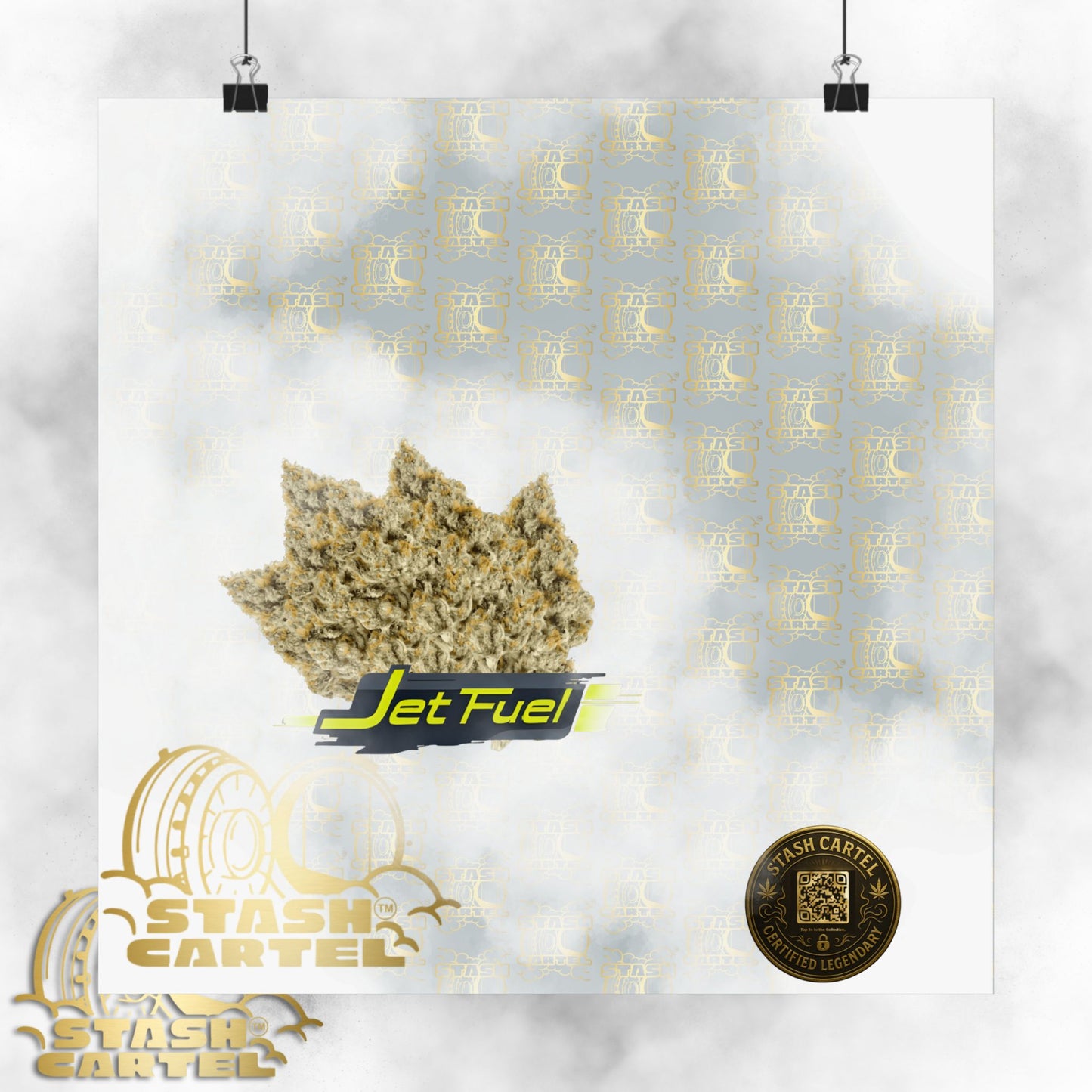 ✈️⛽ Jet Fuel Poster – High-Octane Sativa Wall Art with Pure Diesel Power
