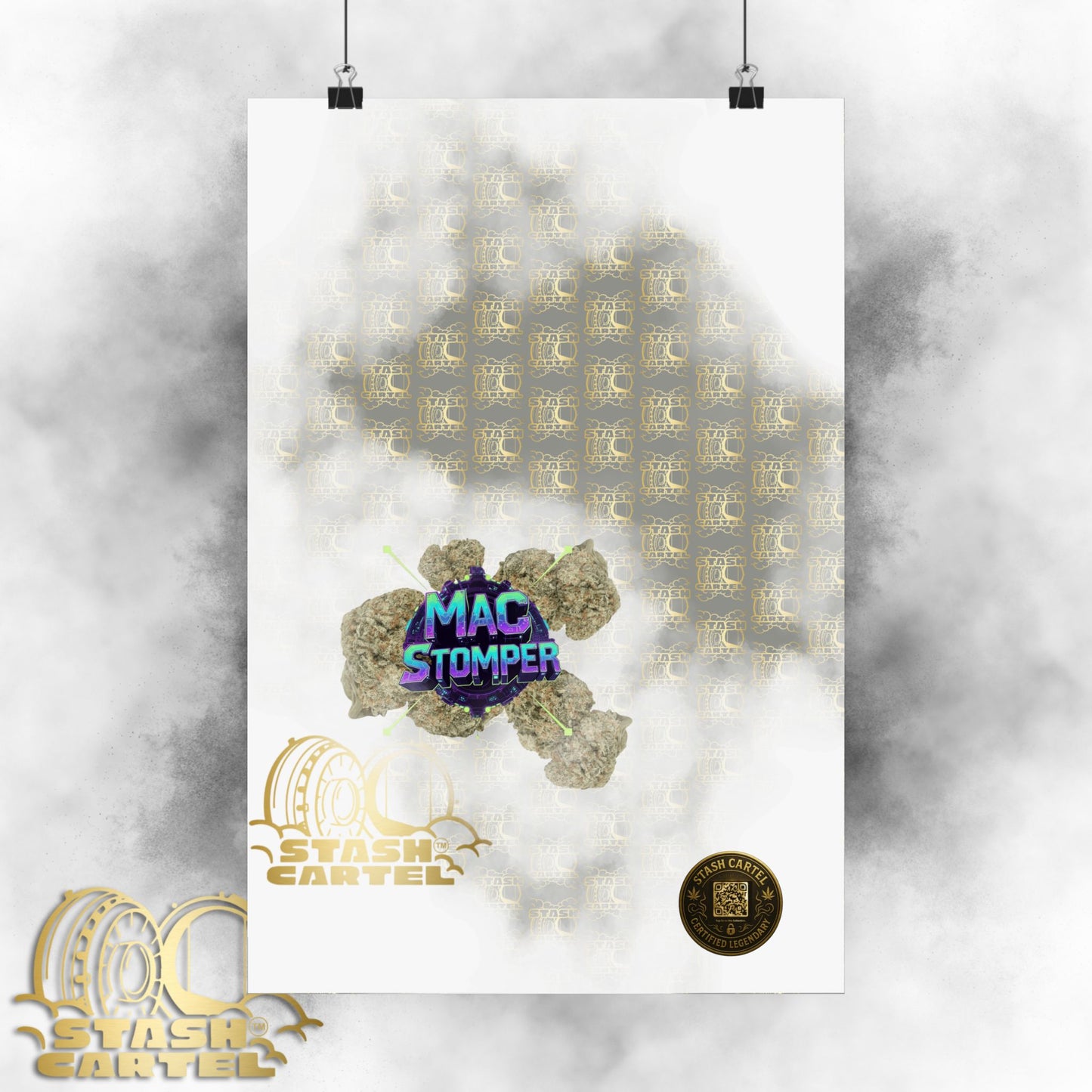 👟🪐 MAC Stomper Poster – Potent Hybrid with Creamy Gas & Cosmic Body High