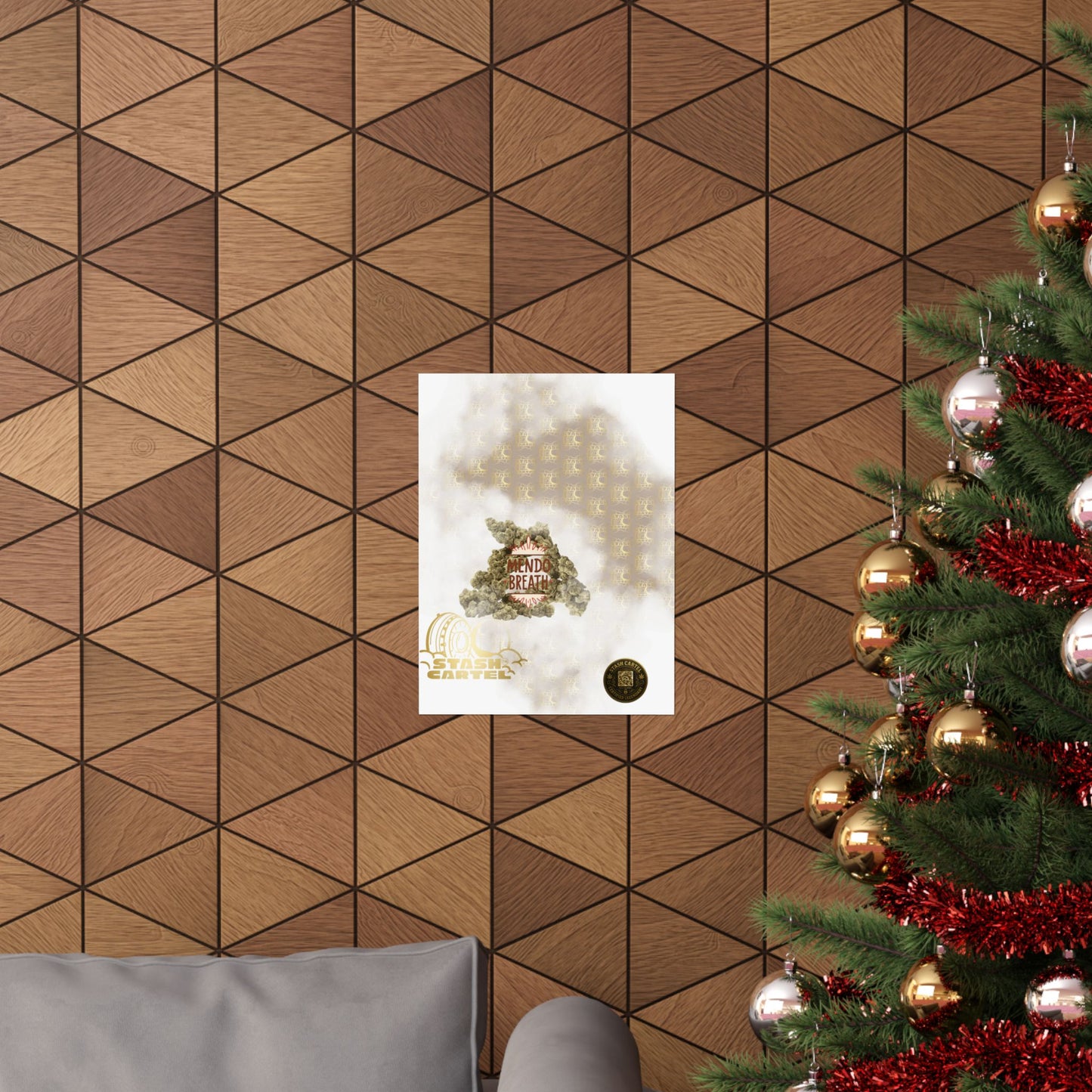 🌲💨 Mendo Breath Poster – Sweet Gas Wall Art with NorCal Indica Power