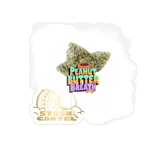 Peanut Butter Breath Transparent Outdoor Sticker – Cannabis Art Design