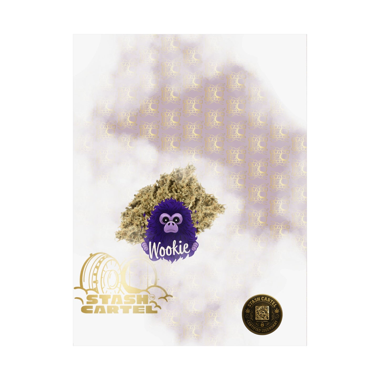 🧝‍♂️🌌 Wookie Poster – Psychedelic Funk Wall Art with Deep Indica Terps