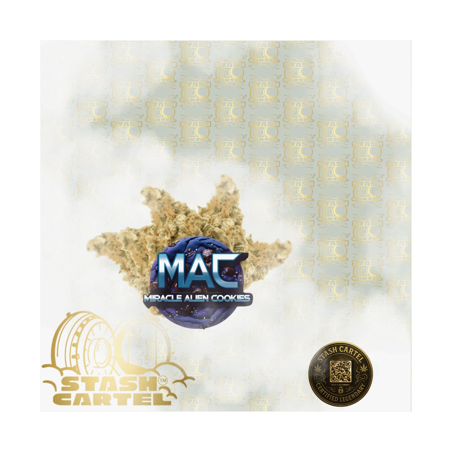 👽🍪 MAC (Miracle Alien Cookies) Poster – Cosmic Hybrid Wall Art with Designer Flavor