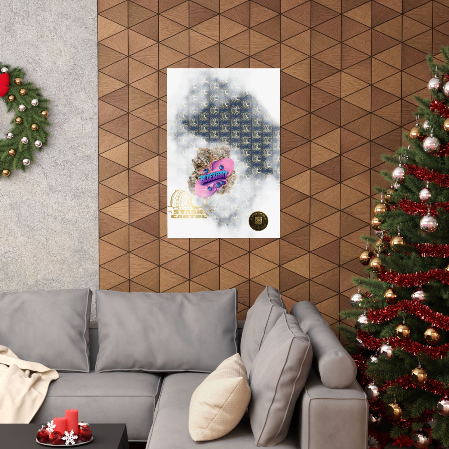 🫐🎶 Blueberry Poster – Classic Indica Poster Packed with Fruity Nostalgia