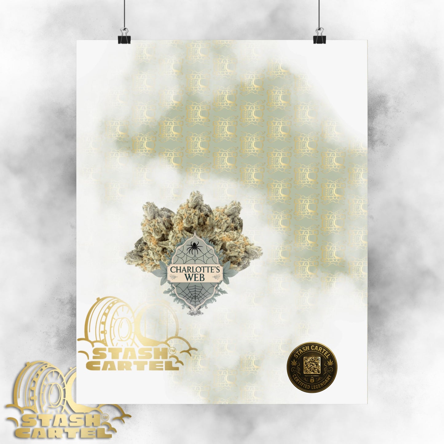 🕸️🌱 Charlotte’s Web Poster – High-CBD Wellness Wall Art with Purpose